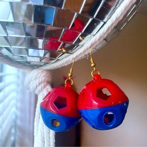 TUPPERWARE brand Shape O Ball handmade earrings